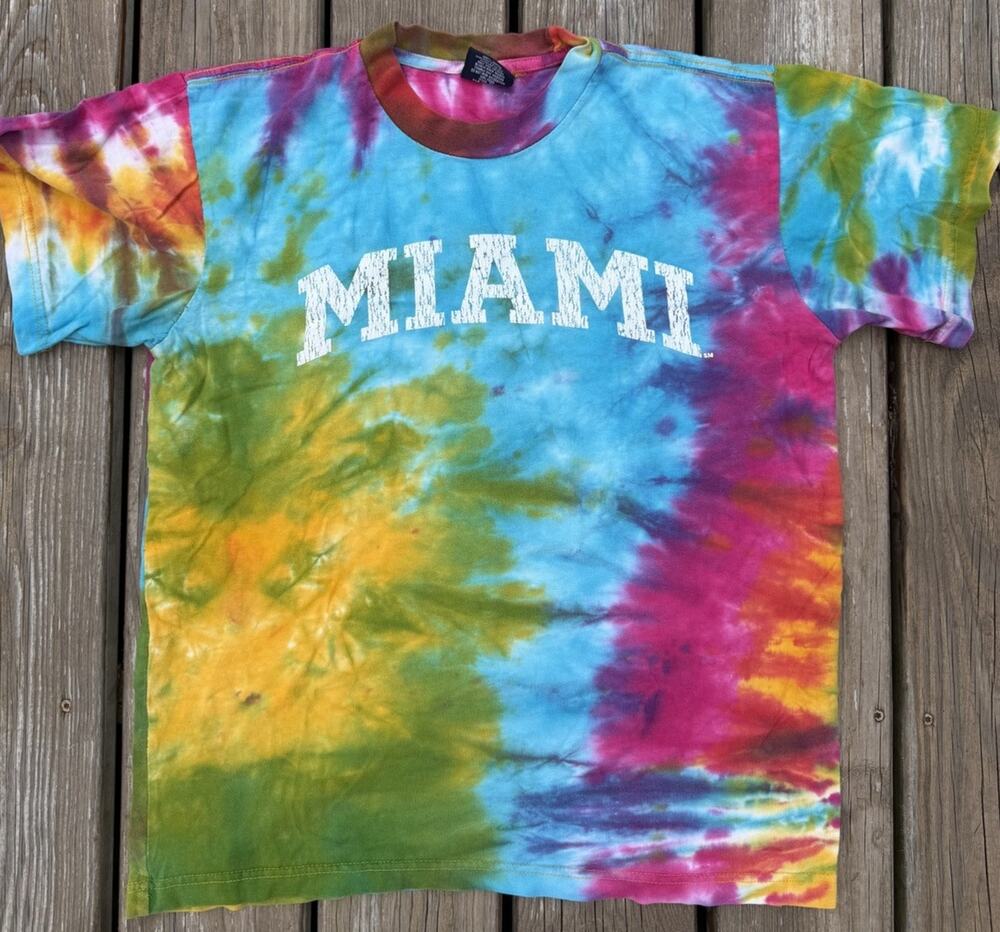 Miami University Miami of Ohio Tie Dye T-Shirt Adult Medium MAC School